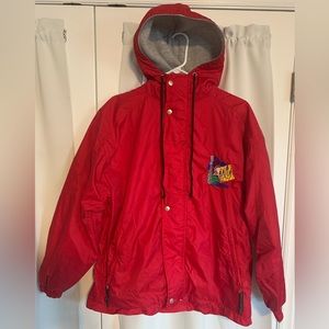 Vintage Walt Disney World Jacket Red Full Zip / Button Down Small